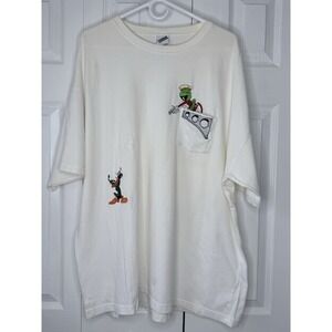 Marvin the martian/daffy Duck tshirt size XXL 90's Looney Tunes‎